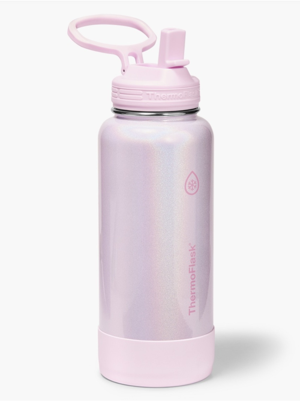 32oz Pink Iridescent Stainless Steel Water Bottle